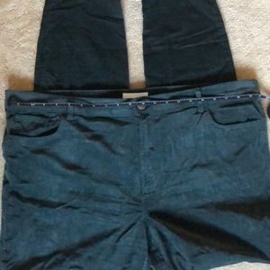 Loft EUC dark green corduroy skinny pants size 18